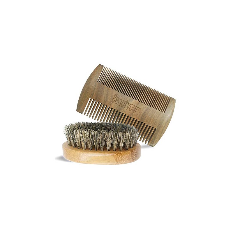 Beard Comb & Beard Brush Kit for Men - Handmade