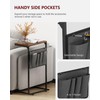 Vantic C Shaped End Table, Small Side Table for Couch