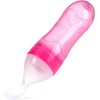 Nuby, Cuchara Papillera de Silicón Squeeze Feeder, Rosa
