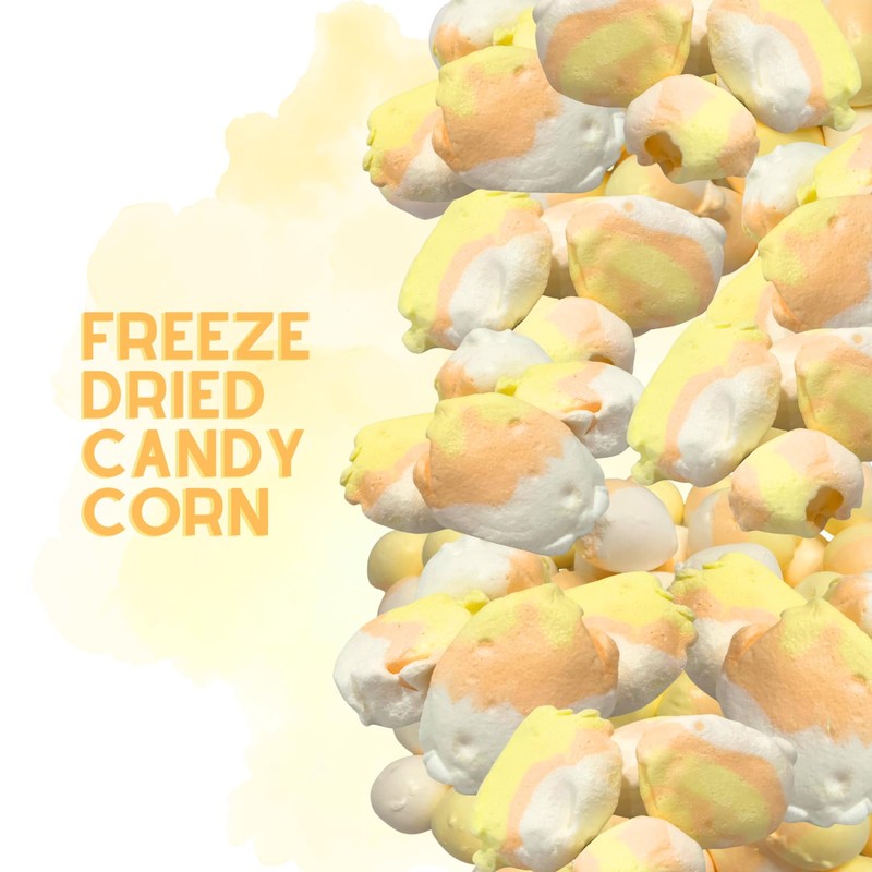 Candy Corn Flavored Freeze-Dried Taffy 2 oz – Crunchy &