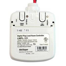 Watt Stopper LMPL-101 Digital Plug Load Room Controller 120V RJ-45 DLM Device On/Off, White