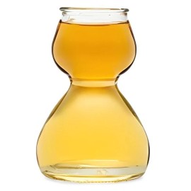 Garden guru QUAFFER Double Bubble Layered Shot Glass Plus Recipe Card Glass Clear 1.25oz