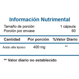 Essentials R-ala Acido Alfa Lipoico 60 Caps