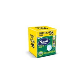 Sani Sensitive Pants No3 Large Monthly Pack (4x24pcs), 96pcs   code:86621 (5201263866210)