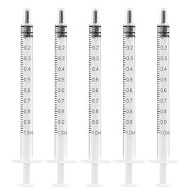 40pcs (No Needle) 1ml Plastic Syringes for Collecting Colostrum, Jello Shot Syringes, Colostrum Collector, Pet Feeding Measuring or Transfering Tiny Amount of Liquids