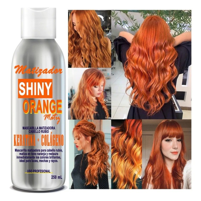 Matizador Cabello Y Mechas Naranjas Cabello Rubio 250ml