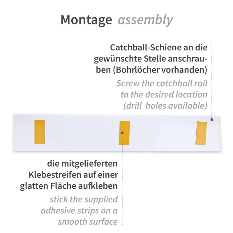 FRANZ MENSCH Hygostar Catch-ball System, Noteboard, White, Length: 22 cm,