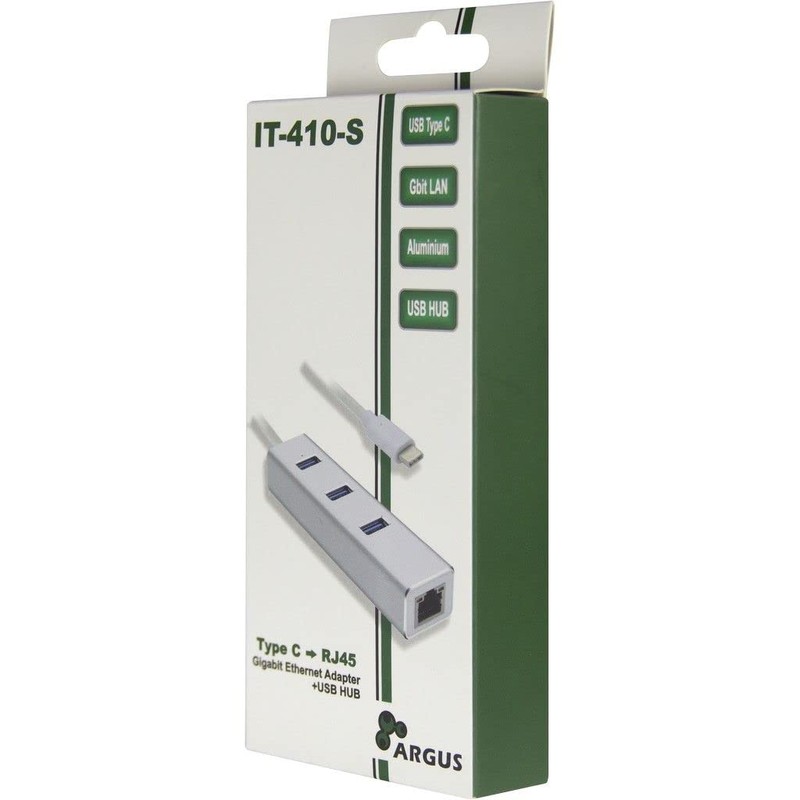 Inter-Tech Argus IT-410-S Adapter USB Type C - GbitLAN with