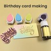 Oumefar 40 Pack Craft Ink Pad Stamps, DIY Multicolor Water
