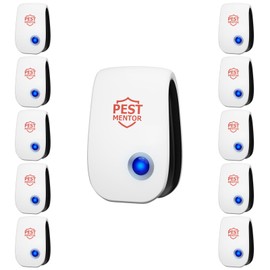 Ultrasonic Pest Repellent 10 Packs, Plug-in Pest Control Device Indoor for Repel Mosquitoes, Flies, Spiders, Beetles & Mice, Silent Solution for Homes, Offices, Kitchens, Insect Repellent