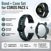 QHBAMD Silicone Watch Band Compatible with COROS PACE 4, Adjustable
