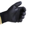 24 Pairs Work gloves PU Palm Dipped Black Nylon General