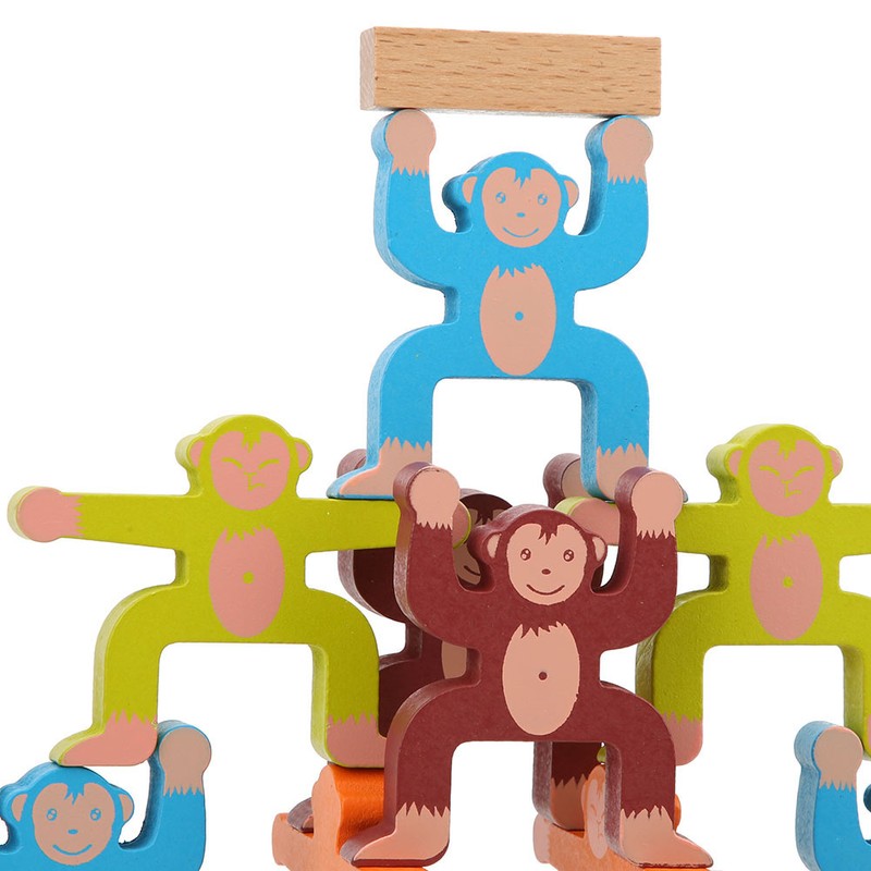 Wooden Stacking Games Balancing Blocks Toy Children Kid Educational Toy