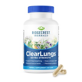 RIDGECREST HERBALS Clearlungs Extra Strength New 60 Capsules, 0.02 Pound