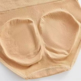 Dobovova Tummy Control Briefs Shapewear for Women High Waisted Slimming Control Panties (US, Alpha, Large, Regular, Regular, Skin（New Packaging)