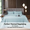 Shilucheng 4 Piece Queen Sheet Sets, Cooling Sheets, Blend Rayon