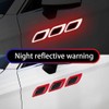 6 PCS 3D Strong Reflective Stripe Sticker,Car Fender Hood Bumper