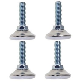 Super-Deals-Shop Adjustable Table Legs - 4 Pack 3/8-16 Furniture Feet With Nylon Base - Chair Glides and Leveling Feet for Heavy Duty Tables and Chairs
