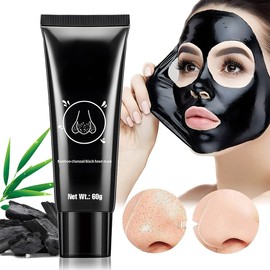 FeiCuiYun Blackhead Remover Mask, Activated Charcoal Peel Off Mask, Charcoal Peel Off Black Mask Facial Mask Purifying and Deep Cleansing for All Skin Types, (60g)