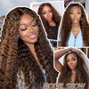 SAPPHIREWIGS Curly Lace Front Wigs for Black Women Pre Plucked