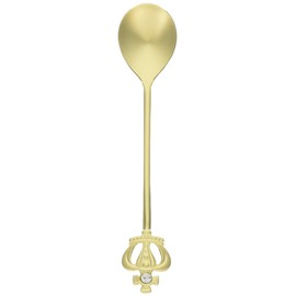 Takakuwa Metal Royal Crown Clear Coffee Spoon, Gold 003044