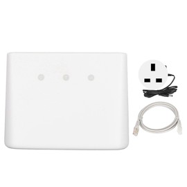 4G WiFi Router 300Mbps Nano SIM Card Slot 32 Users Dual Antenna Ports Mobile WiFi Hotspot for Asia Europe 100‑240V UK Plug