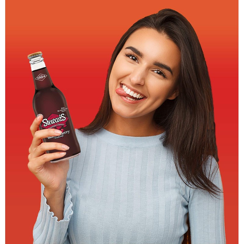 Stewart's Wishniak Black Cherry Soda, 12 fl oz (24 Glass