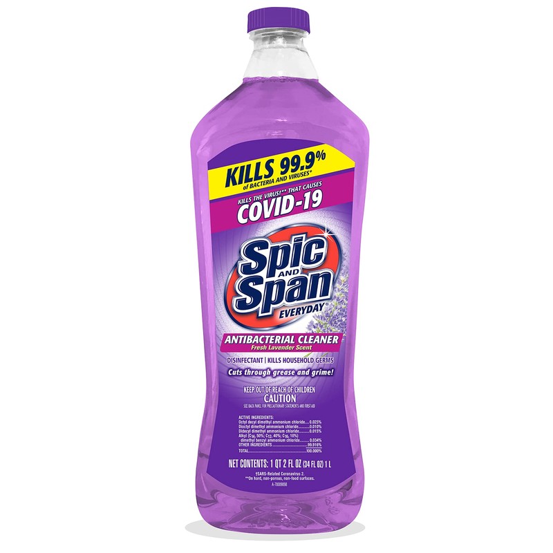 Spic And Span Lavender Antibacterial Pourable, 34 Fl Oz