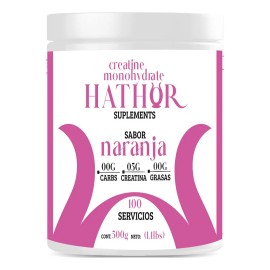 Creatina Monohidratada Heragen 500g Sin Gluten Sabor Naranja Deportivo                                                                                