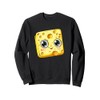 Adorable Cheese Face Cartoon Smiling Sweatshirt