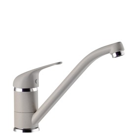 SCHOCK Omega Single-Lever Mixer Tap with Pivoting Spout Colour New Aluminia H140