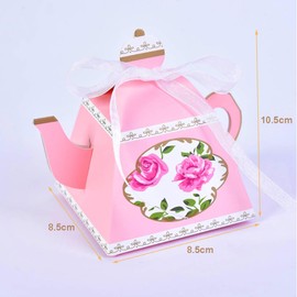 Allbusky 30PCS Vintage Paper Candy Box, Wedding Favour Boxes, Teapot Shape Party Gift Box, Party Packs Party Decorations for Baby Shower Wedding Party New Year