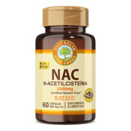 Nac N-acetil-cisteina 1000 Mg Naturelab Vegano 60 Caps Sfn                                                                                            
