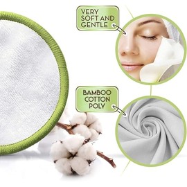 Lumbor37 Almohadillas Desmaquillantes Reutilizables,Active Ecopads Pads Desmaquillantes De Algodon Almohadilla Ecológica Ultra Suave Para Toda La Piel