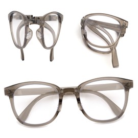 Folding Reading Glasses For Women,Oversiezd fashionable women's Reader, Portable Blue Light Glasses BN 1.75