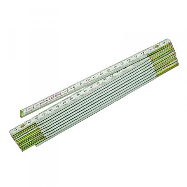Metrica 23119 Wooden Metre Rule with Red Decimals 2 m