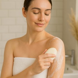 GlutaMAX Skin Tone Enhancing Soap, Smooth Glow Gentle Cleanser with Glutathione for Daily Face and Body Care Exfoliating Bar - 135g x 5 Bars