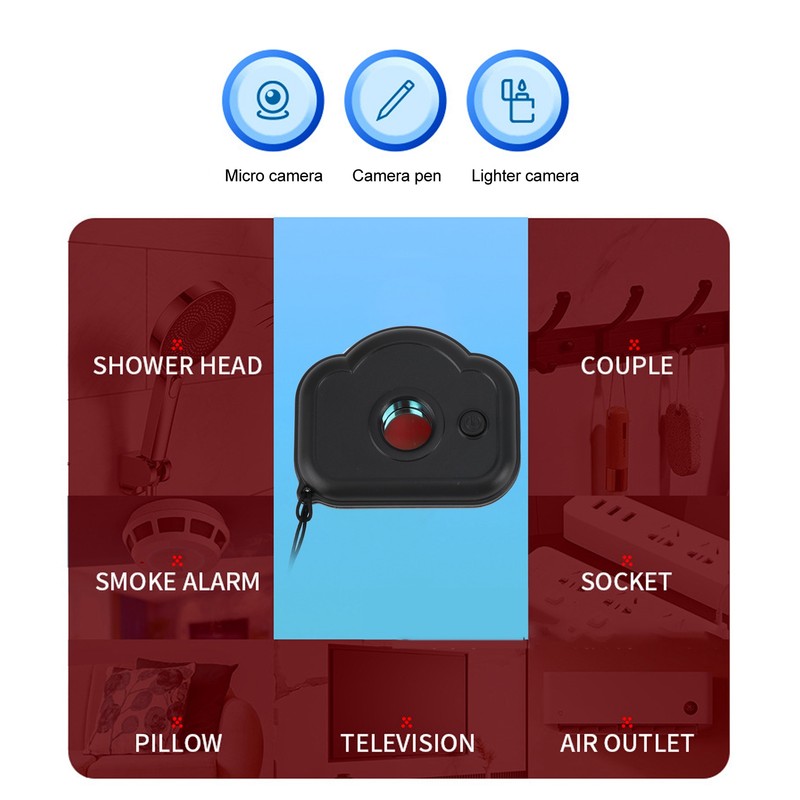 Camera Detector Black Infrared Sweeper Accurate Sensitive Anti Thief Portable