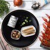 Omuriko Black Round Decorative Tray with Handles, 13" Versatile Serving