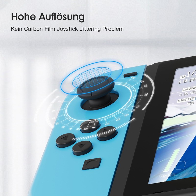 LONGYI GuliKit TMR Joysticks Ersatz für JoyCon(No Drift), Linker/Rechter Joystick