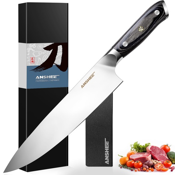 8 Inch Gyuto Full Tang Chef Knife - High Carbon