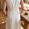 Guipure Lace Applique 4Pcs Sew-On Mirrored Pairs Wedding Gown