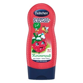 Bübchen Kids Shampoo & Shower Gel Raspberry Fun, Children's Shampoo & Shower Gel, pH Skin Neutral Wash Lotion for Gentle Children's Skin, with Raspberry Scent, 1 Pack (1 x 230 ml)
