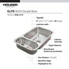 Houzer EHD-3118-1 Elite Series Undermount Stainless Steel 70/30 Double Bowl