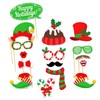 Lamkrtlp 32 Pcs Christmas Photo Booth Props, Xmas Party Photobooth