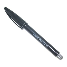 Monami Plus Pen S Water-based Felt Tip, Fine Liner Pen - Black Body - Black Ink - Pack of 12 Pen