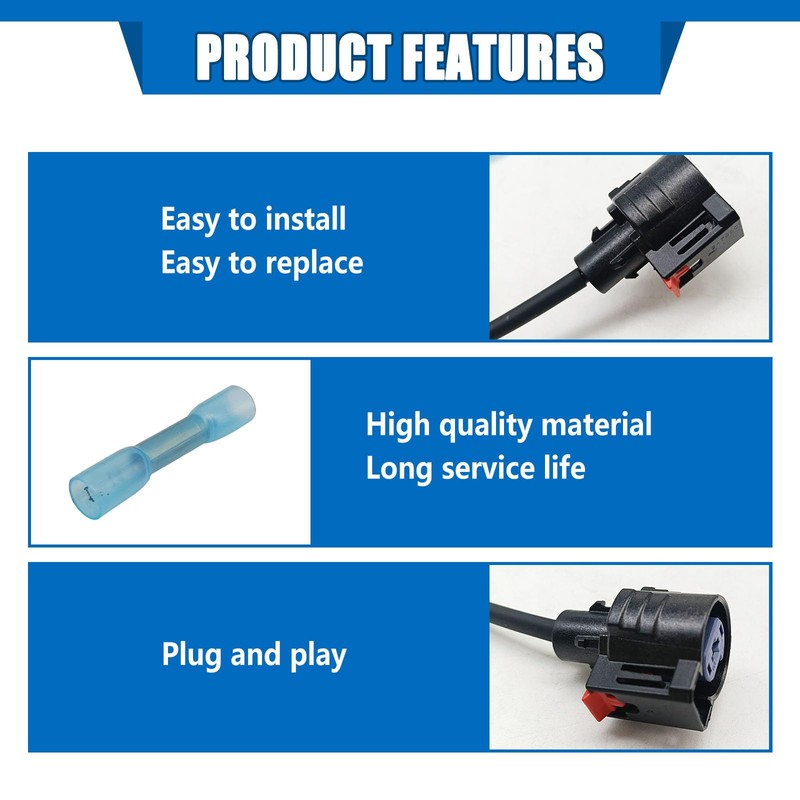 Icyhaws Starter Pigtail Connector Harness Plug, Replaces# PT2974, H7155, 19300471,