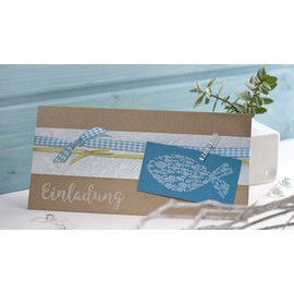 Rayher 29162000 Stempel Einladung, 3 x 9 cm