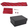 Mens Tie Classic Striped Polyester Yarn Easy Match Guarantees Durability