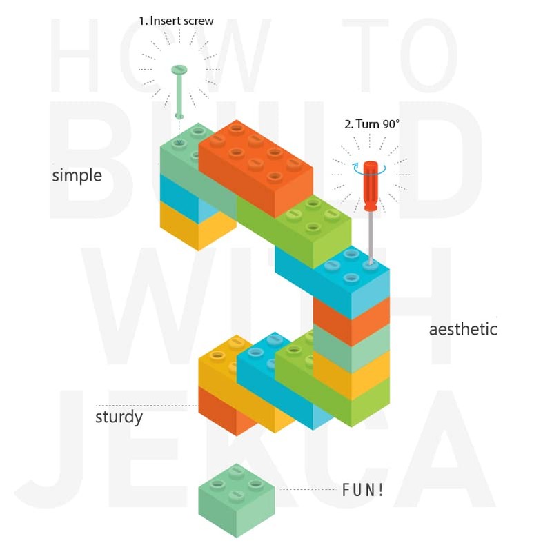 JECKA Animal Building Blocks for Kidults Panda 01S